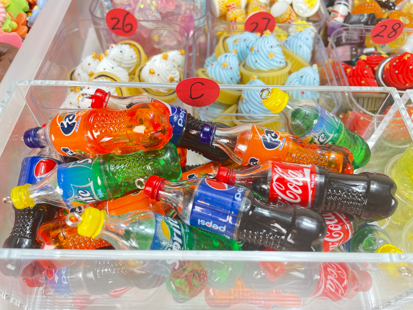 Medium Sized Charms! Coke Bottles, Boba Cups, Suitcase, Mini Camera!