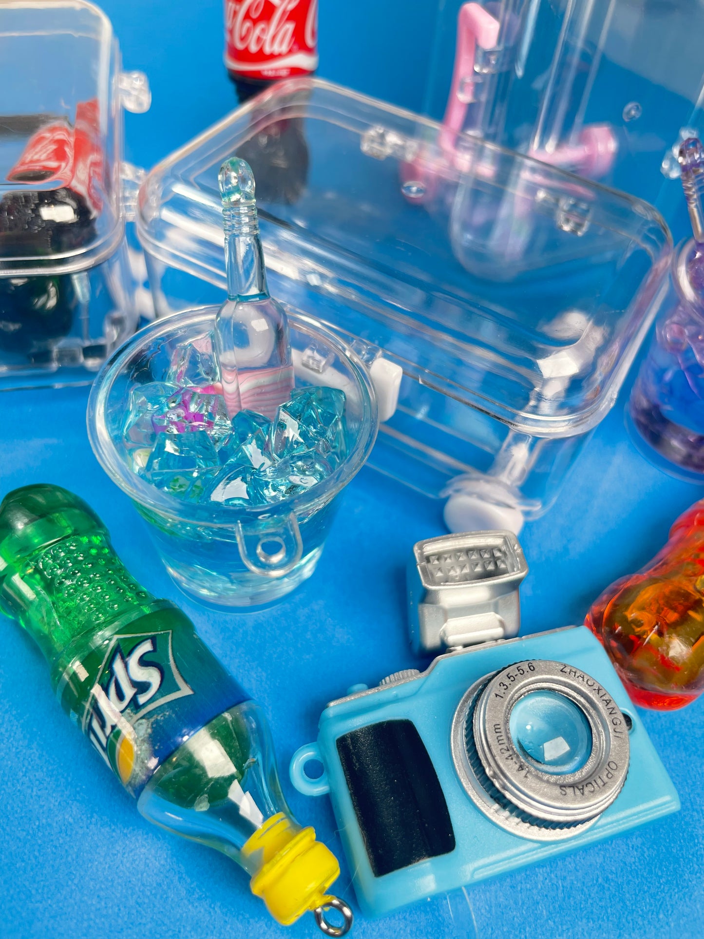 Medium Sized Charms! Coke Bottles, Boba Cups, Suitcase, Mini Camera!
